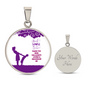 Gift Luxury Graphic Circle Necklace.