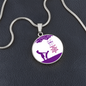 Gift Luxury Graphic Circle Necklace.