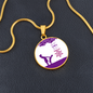 Gift Luxury Graphic Circle Necklace.