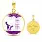 Gift Luxury Graphic Circle Necklace.