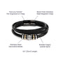 Geschenk für meinen Mann: Herrenarmband „Love You For Ever“.