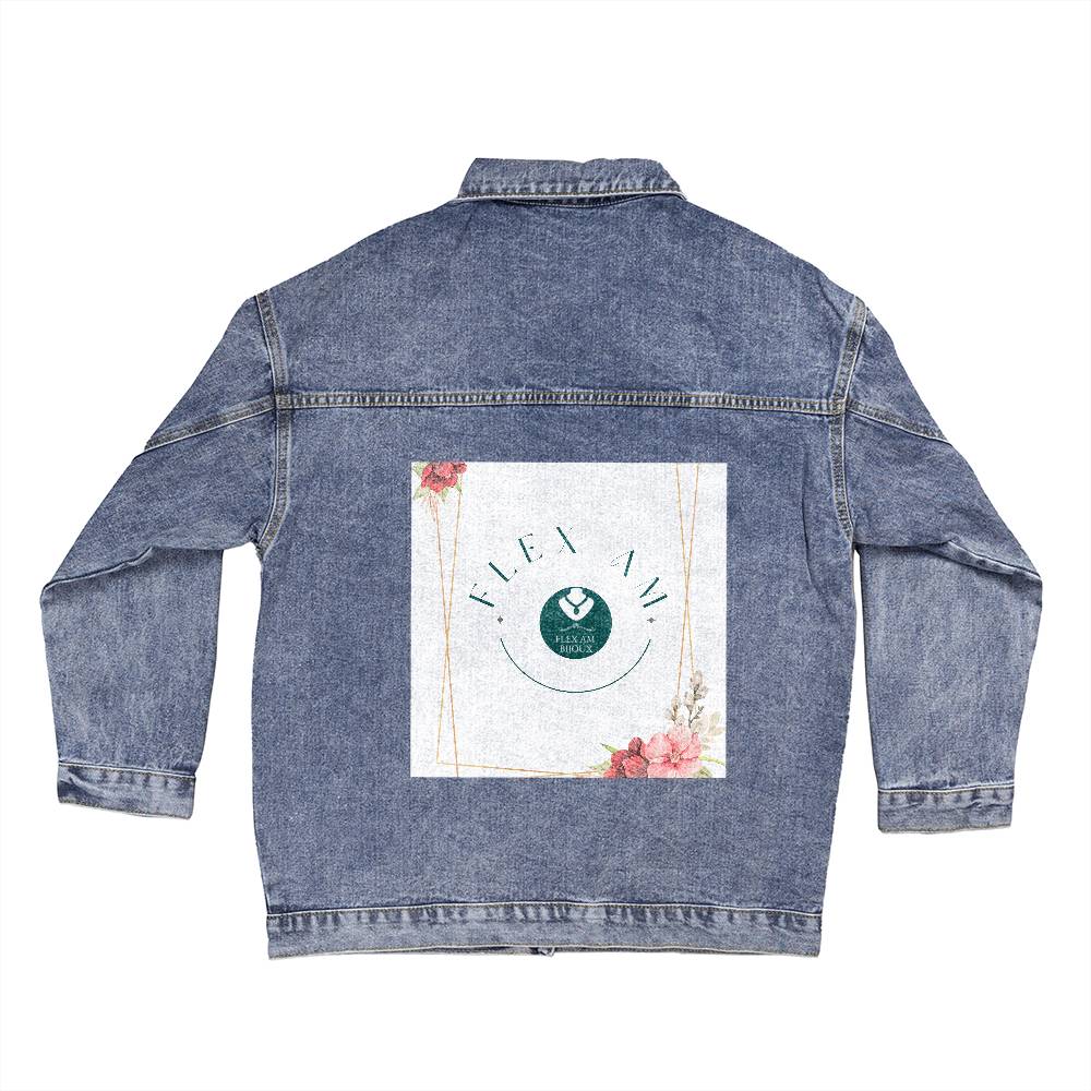 Veste en jean DTG surdimensionnée pour femme.