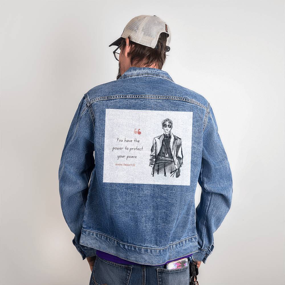 Veste en jean DTG pour homme.