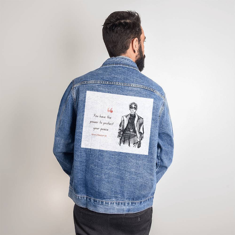 Veste en jean DTG pour homme.