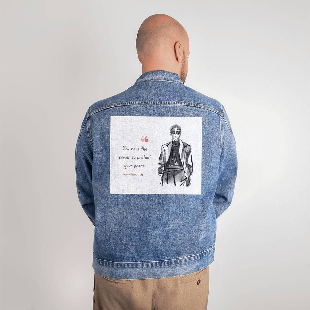 Veste en jean DTG pour homme.