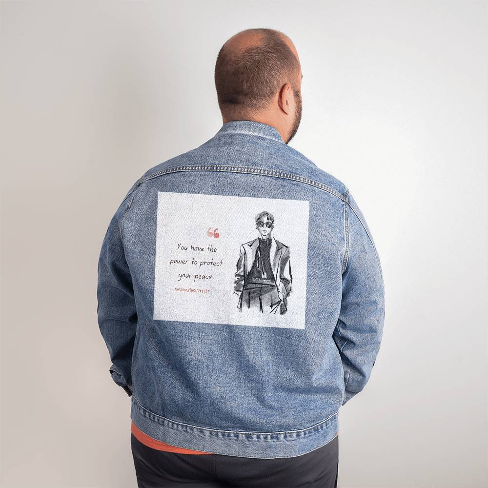 Veste en jean DTG pour homme.
