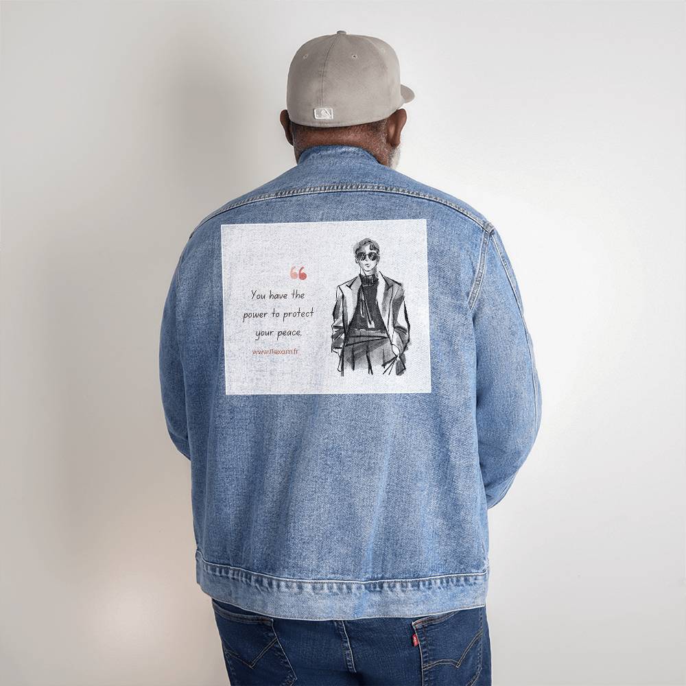 Veste en jean DTG pour homme.