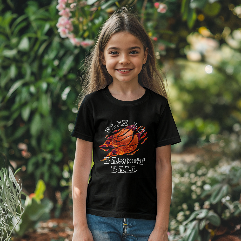 Petit T-Shirt Design Basket Ball Bella Canvas 3001Y Jeunesse.