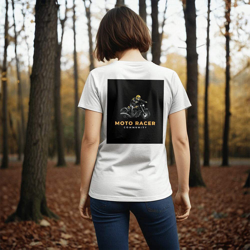 T-shirt Adulte Design Moto Racer.