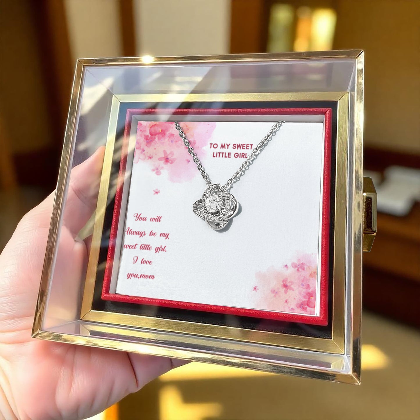 Gift Necklace Love Knot Luxury.