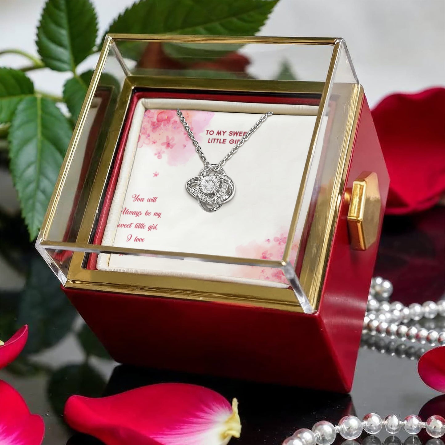 Gift Necklace Love Knot Luxury.
