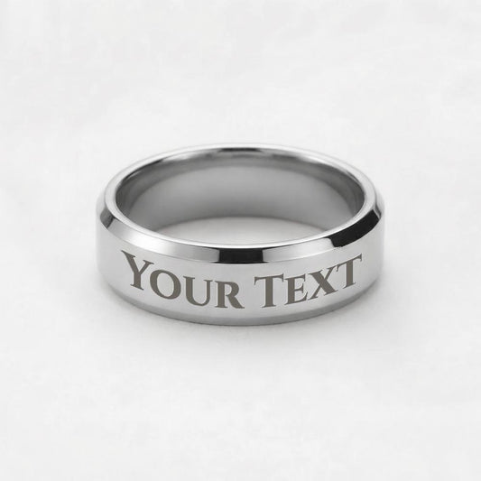 Gift Engraved Men's Ring.