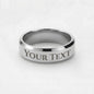 Gift Engraved Men's Ring To Husband's.