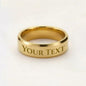 Gift Engraved Men's Ring To Husband's.