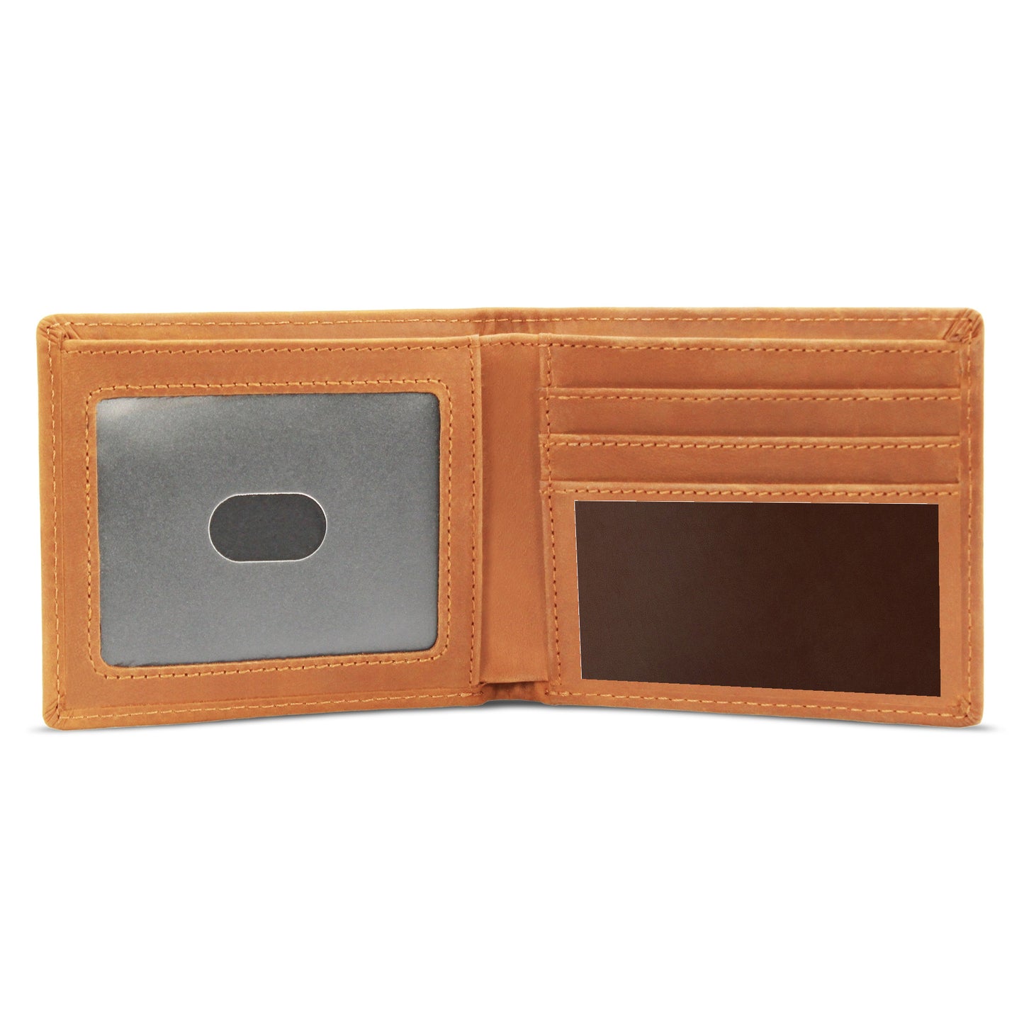 Gift Engraved Leather Wallet Inner Section To Dad's.