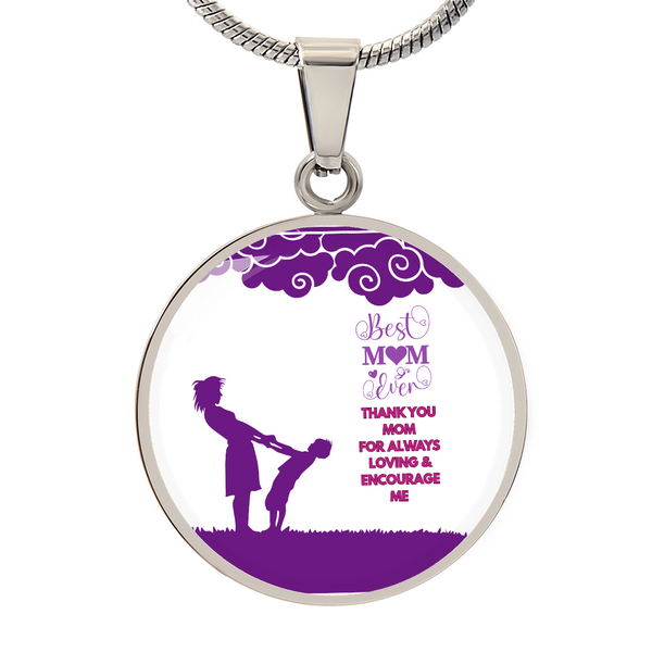 Gift Luxury Graphic Circle Necklace To Mom's. – FLEX AM