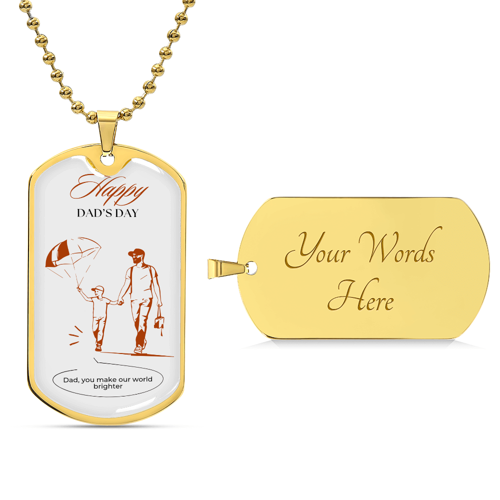 Gift Tag Dog Graphic Luxury To Dad's.