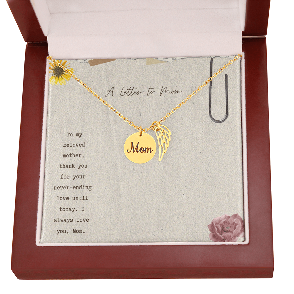 Gift Memorial Necklace To Mom's.