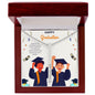 Gift Engraved 4-sided stick Necklace For Graduation.