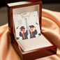 Gift Engraved 4-sided stick Necklace For Graduation.