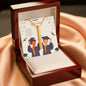 Gift Engraved 4-sided stick Necklace For Graduation.