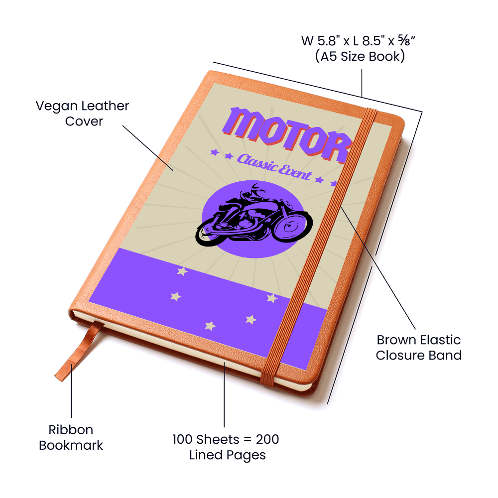 Graphic Leather journal.