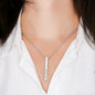 Gift Engraved 4-sided stick Necklace.