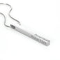 Gift Engraved 4-sided stick Necklace.