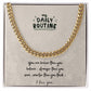 Gift to my son Necklace Cuban Link Chain Men's .