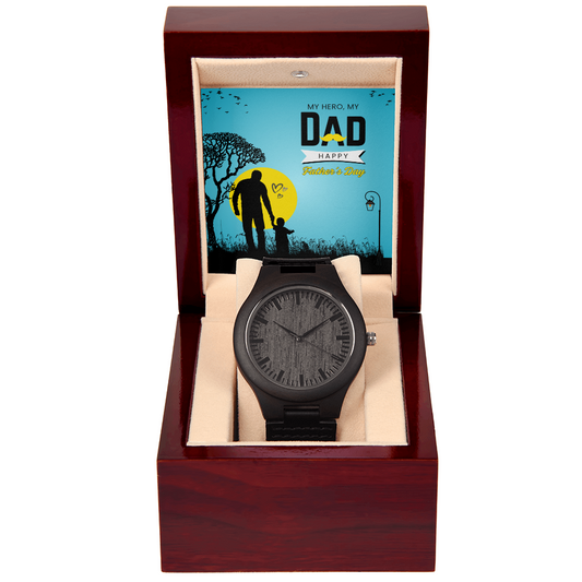 Gift Watch Wooden Luxury To Dad's.