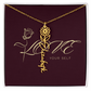 Gift Flower Name Necklace Luxury.