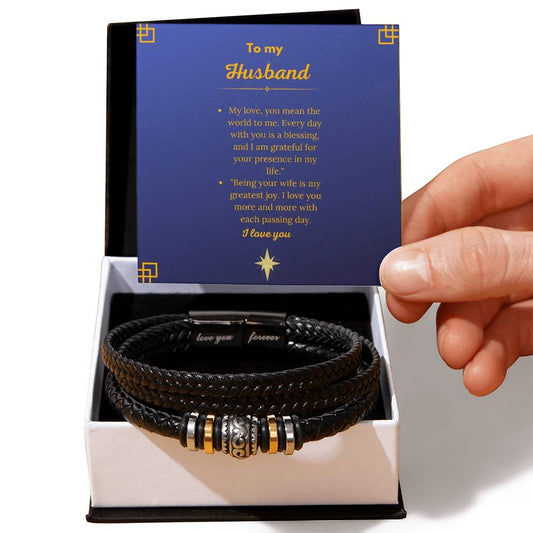Bracelet men's gift to my husband .flexam
