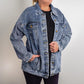 Veste en jean DTG surdimensionnée pour femme.