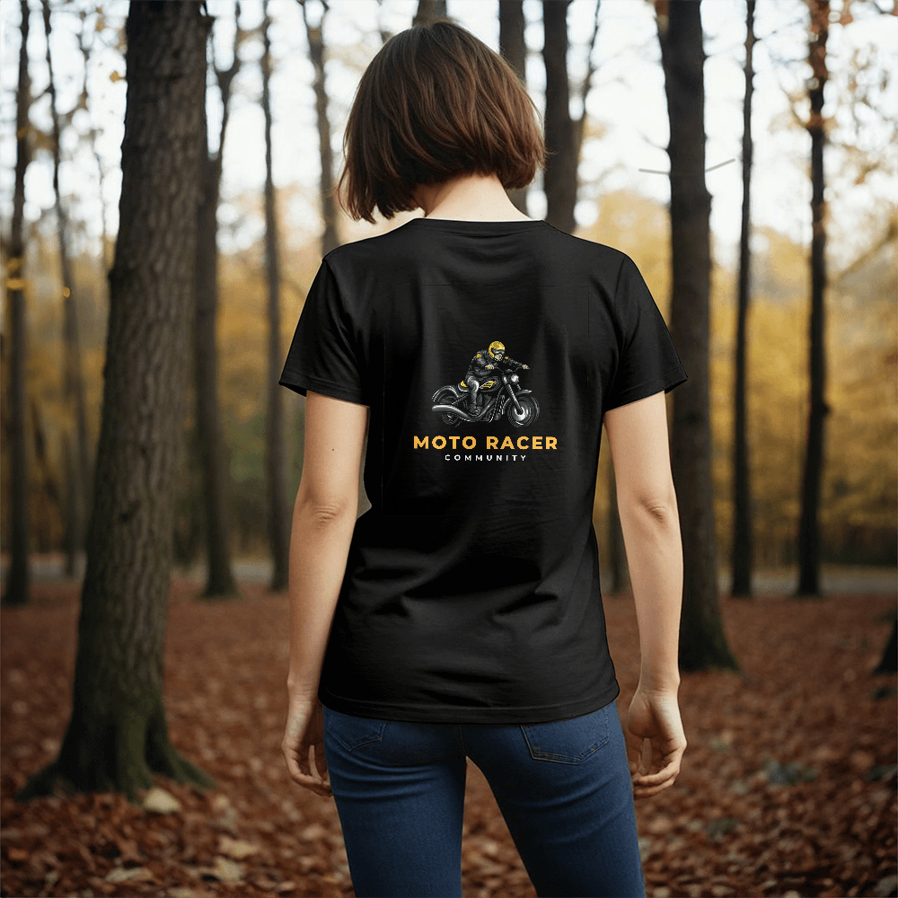 T-shirt Adulte Design Moto Racer.