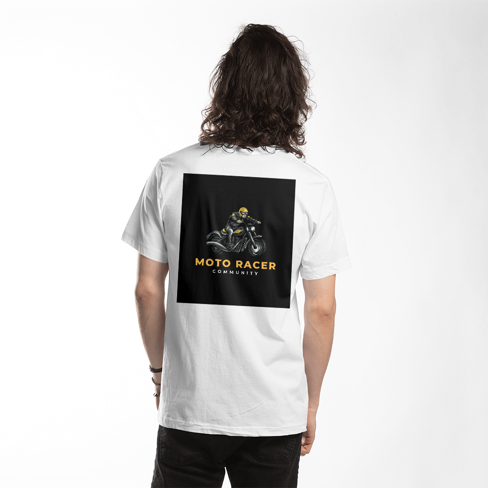 T-shirt Adulte Design Moto Racer.