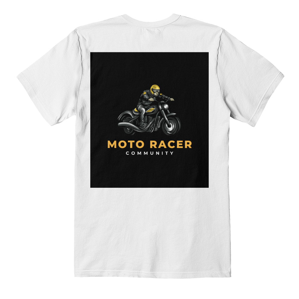 T-shirt Adulte Design Moto Racer.