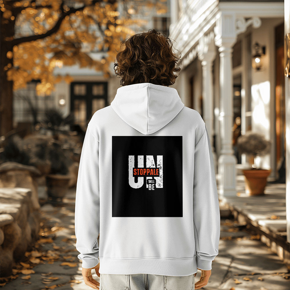 Pullover Hoodie Unisexe Design Unstoppable.