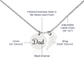 Gift Memorial Necklace,Angel Wing,Charm To Dad's.