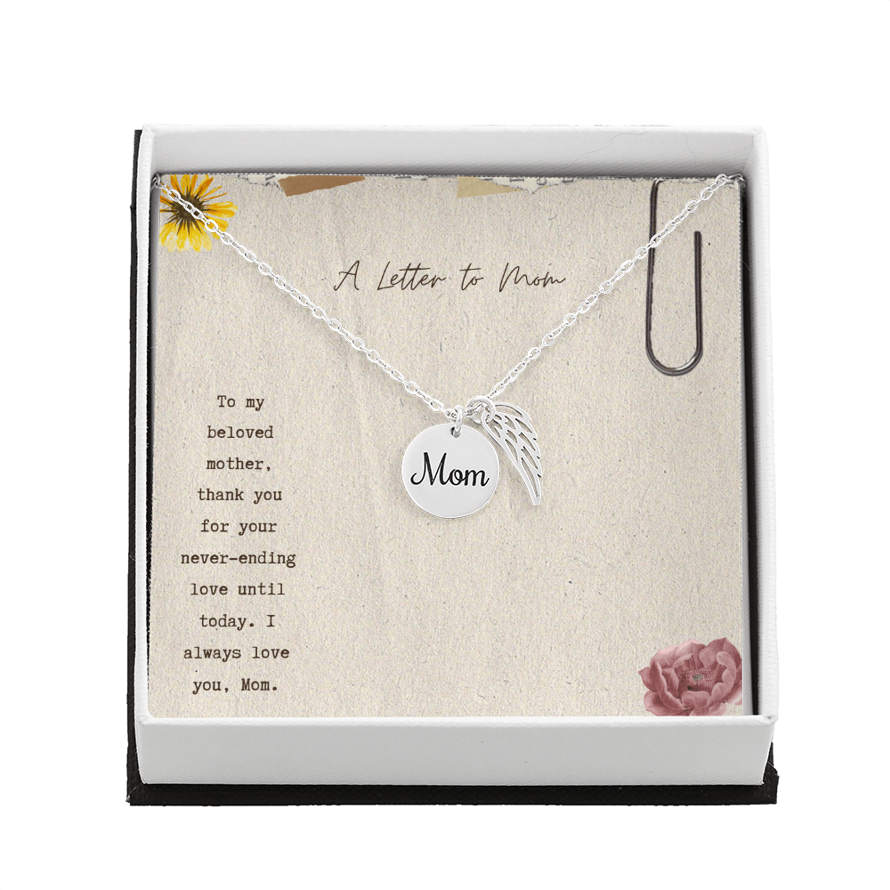 Gift Memorial Necklace To Mom's.