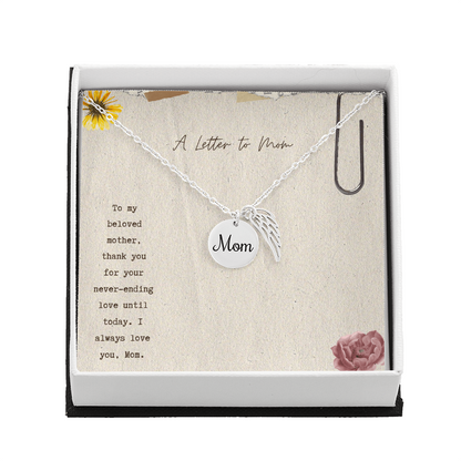 Gift Memorial Necklace To Mom's.