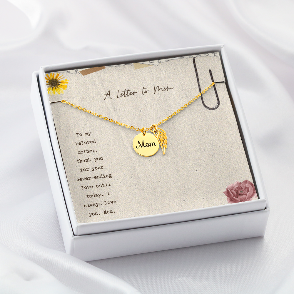 Gift Memorial Necklace To Mom's.