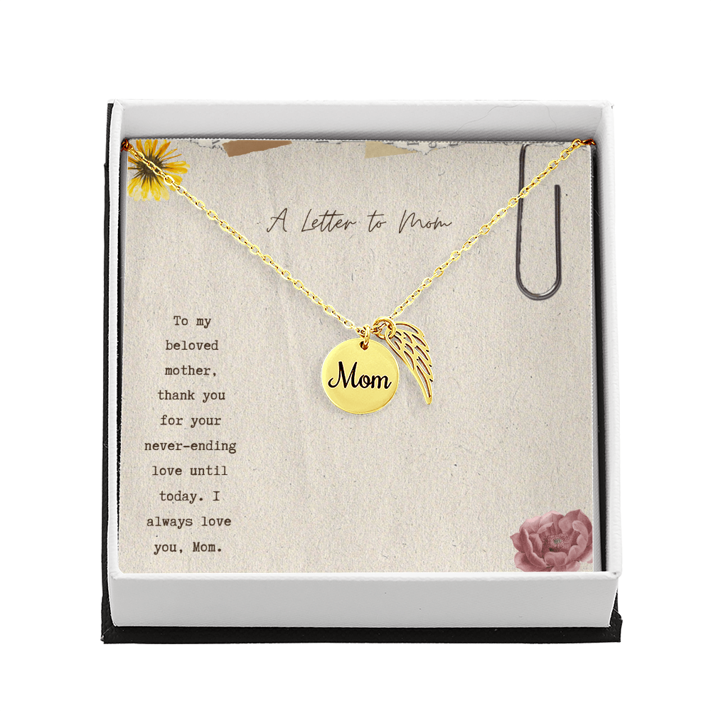 Gift Memorial Necklace To Mom's.