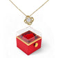 Gift Box Necklace Love Knot Rotating Rose Luxury.