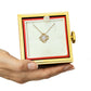 Gift Box Necklace Love Knot Rotating Rose Luxury.
