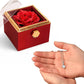 Gift Necklace Alluring Beauty & Box Rotating Rose .