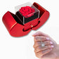Gift Box Red Heart Rose & Necklace Love Knot.