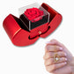 Gift Necklace Forever Love & Box Red Heart Rose.