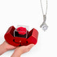 Gift Necklace Alluring Beauty & Box Red Heart Rose.